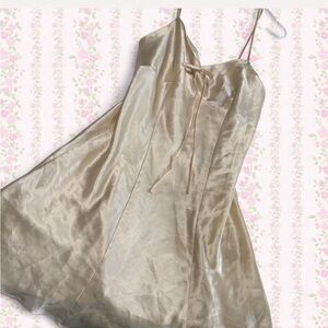 vintage butter yellow adorable slip dress